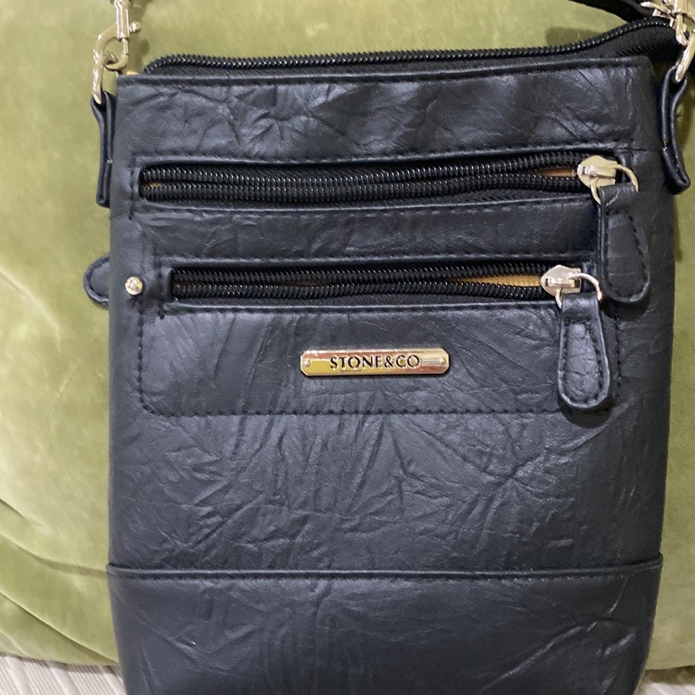 Stone and Co black purse